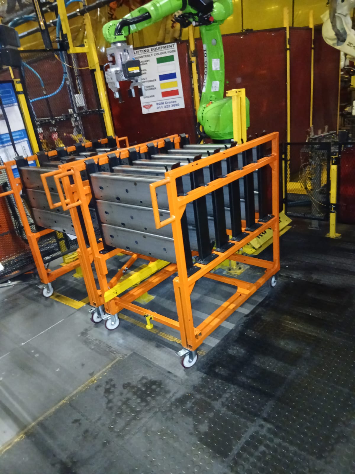 Trolley Base & Wheels Assembly